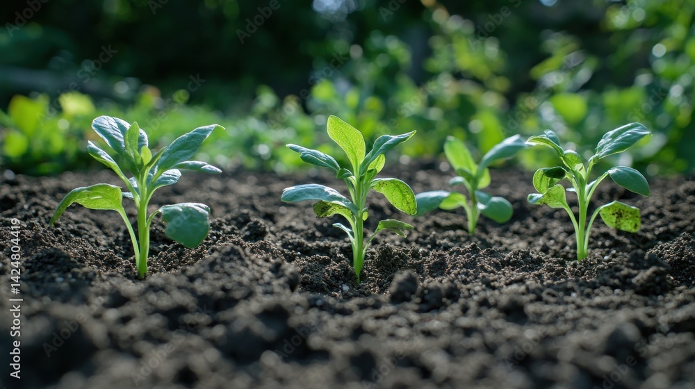 New Life Emerging: Saplings in Rich Soil New Life Emerging: Saplings in Rich Soil