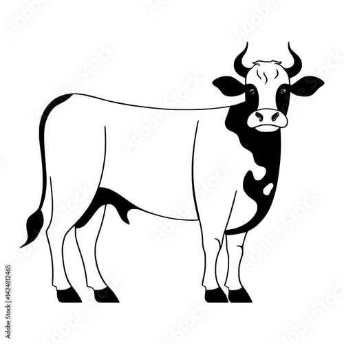 cow silhouette vector