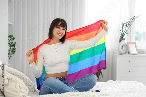 Beautiful young woman with ...