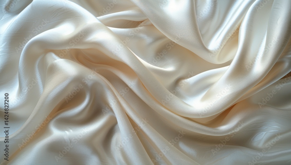 Elegant Draped Satin Fabric Elegant Draped Satin Fabric