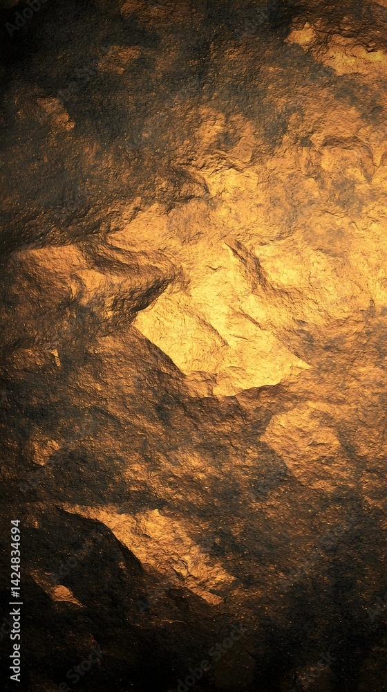 Abstract gold and black texture, resembling a rocky, mountainous surface. Ideal for backgrounds, designs, and artistic projects. Abstract gold and black texture, resembling a rocky, mountainous surface. Ideal for backgrounds, designs, and artistic projects.