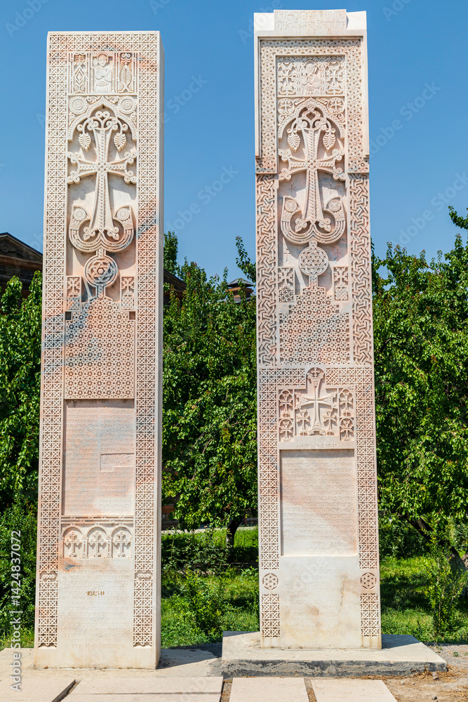 Armenia. Armavir Province. Vagharshapat. Religious monuments at the Gevorkian Theological Seminary.