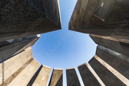 Yerevan, Yerevan Province, Armenia. The Memorial Hall at the Tsitsernakaberd Armenian Genocide Memorial Complex.