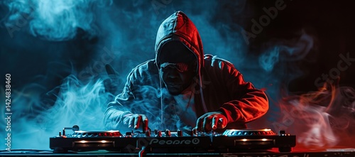 DJ Mixing in a Smoky Atmosphere