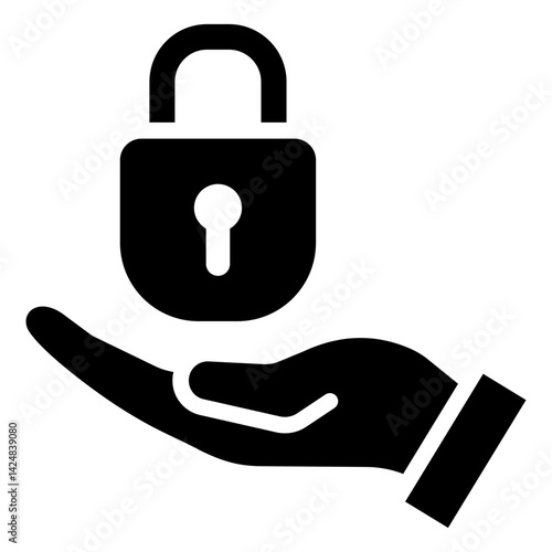 Copyright glyph icon