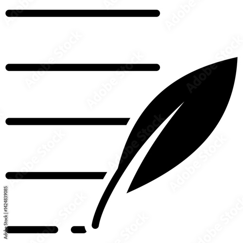 Authorship glyph icon