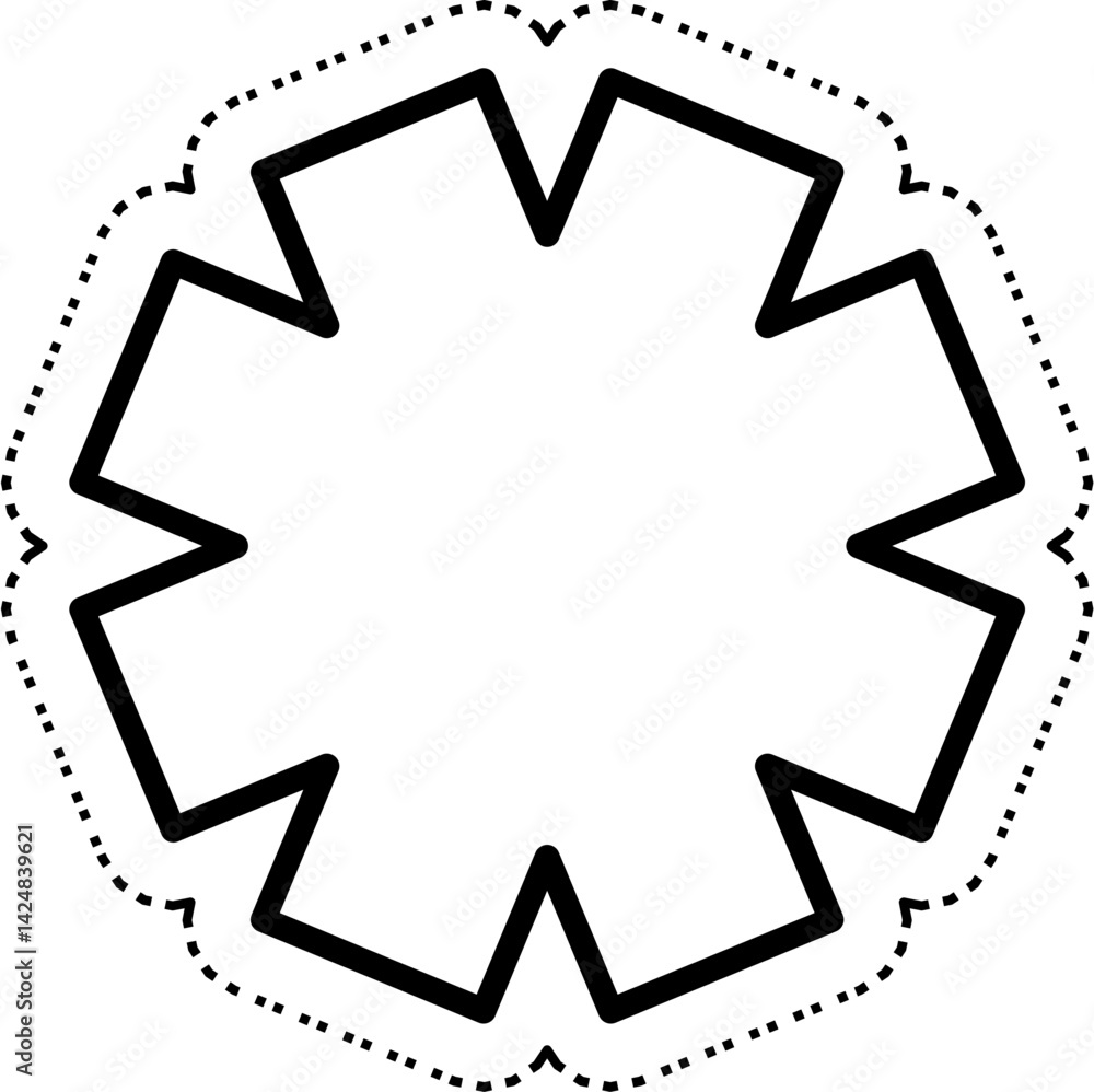 Vector outline abstract shapes with dashed lines for kids' coloring and cutting activities. Perfect for educational worksheets, DIY crafts, and printable projects. Vector outline abstract shapes with dashed lines for kids' coloring and cutting activities. Perfect for educational worksheets, DIY crafts, and printable projects.
