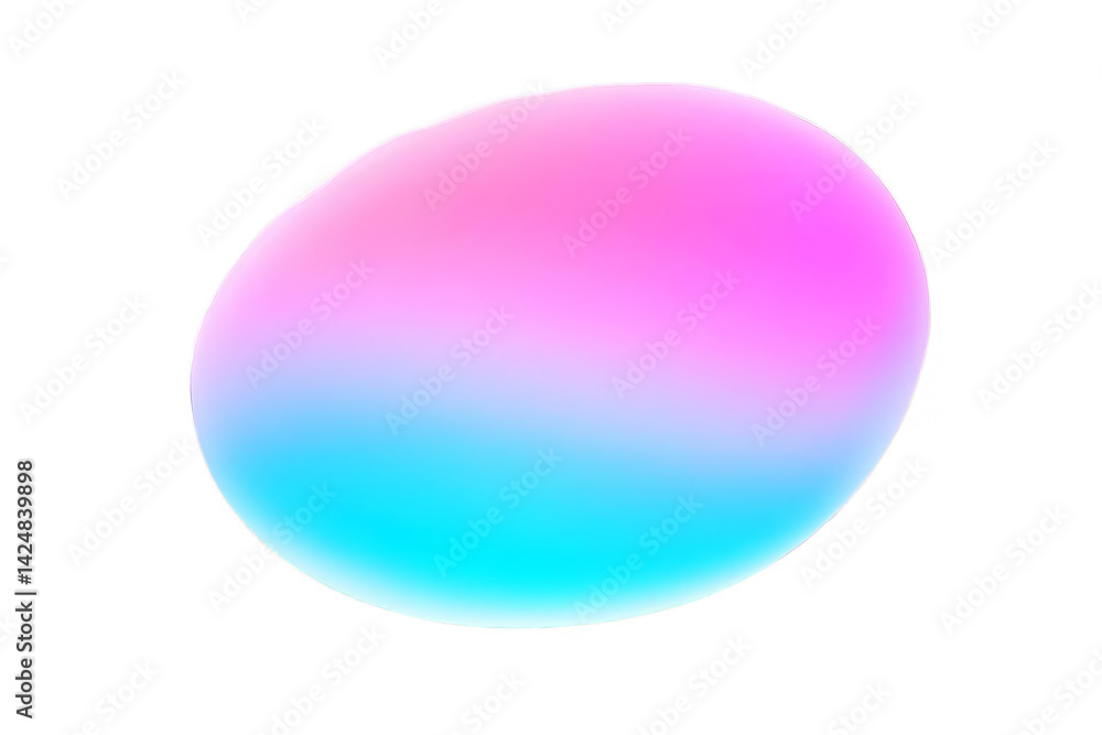Abstract 3D Rendered Egg Shaped Object In Gradient Colors on Transparent Background Abstract 3D Rendered Egg Shaped Object In Gradient Colors on Transparent Background