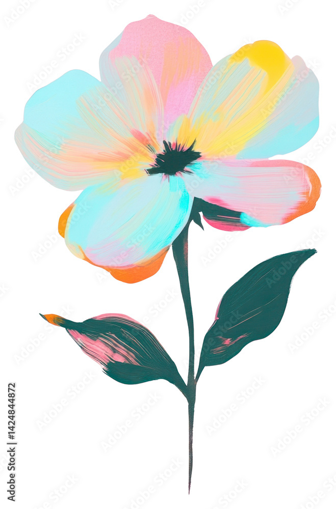 Obraz premium PNG Flower illustration background petals.