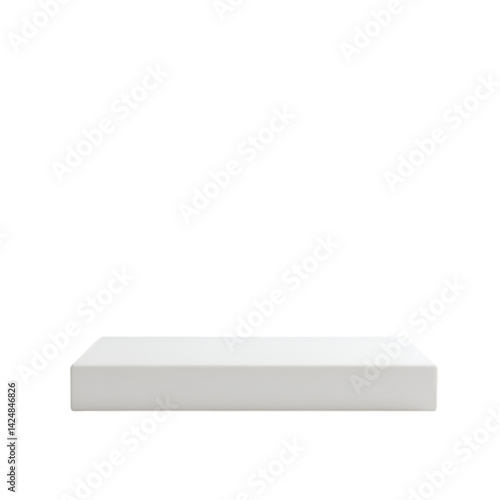 Wallpaper Mural White rectangular platform minimalist display stand Torontodigital.ca