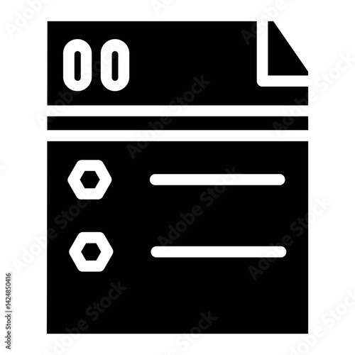 Bussines Digital Report Line Icon