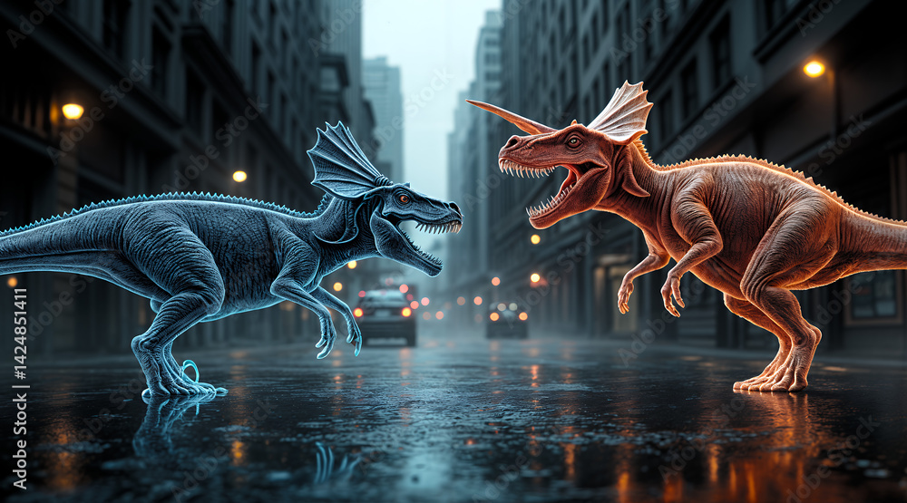 Fototapeta premium dinosaur hologram Insane PhotoGraphy