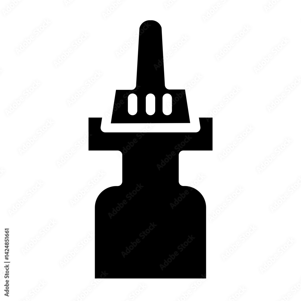 Care Dropper Eye Line Icon Care Dropper Eye Line Icon