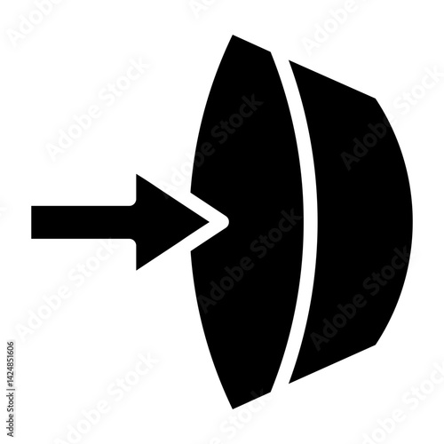 Care Contact Lenses Line Icon