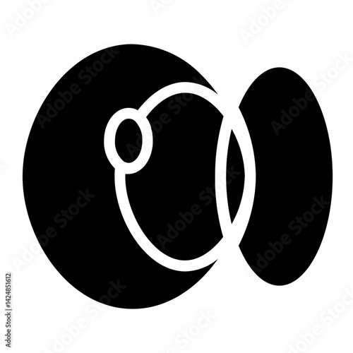 Care Contact Lenses Line Icon