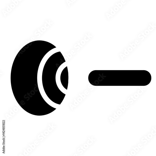 Eye Laser Lasik Line Icon