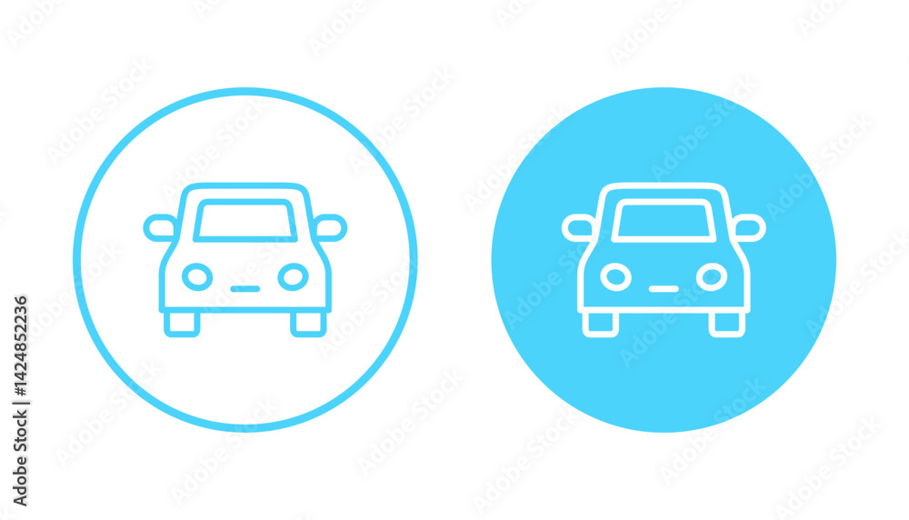 Car icon vector. car sign and symbol. small sedan Car icon vector. car sign and symbol. small sedan