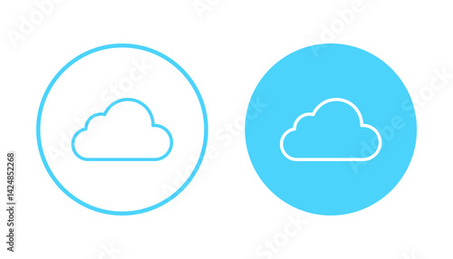 Cloud icon vector. cloud sign and symbol