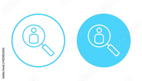 Hiring icon vector. Search job vacancy sign and symbol. Human resources concept. Recruitment
