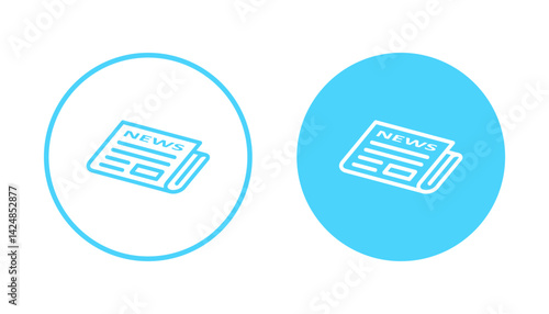 Newspaper icon vector. news paper sign and symbolign