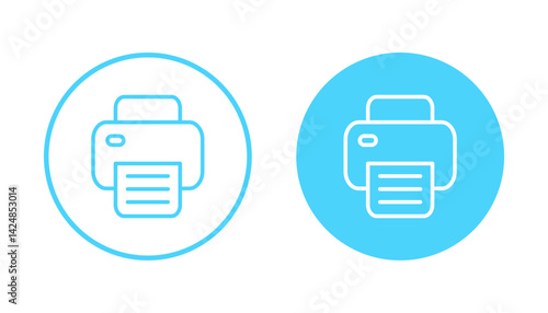 Print icon vector. printer sign and symbol