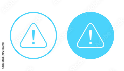 Exclamation danger icon vector. attention sign and symbol. attention sign