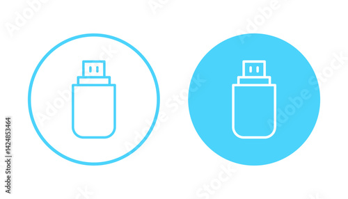 Usb icon vector. Flash disk sign and symbol. flash drive sign.