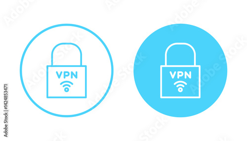 Vpn icon vector. Private network sign and symbol. virtual private network icon.