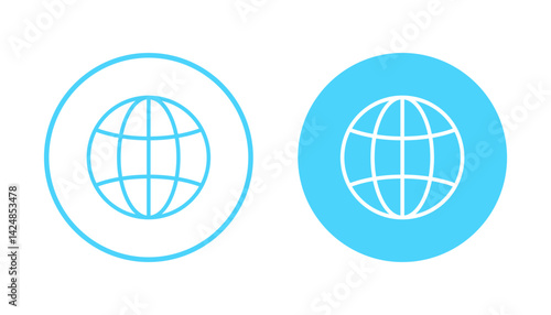Web icon vector. go to web sign and symbol. web click icon. Global search icon
