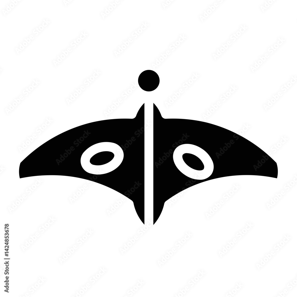 Obraz premium Bug Butterfly Nature Line Icon