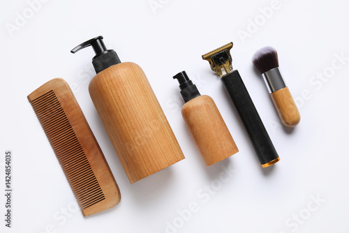 Set of male shaving accesso...