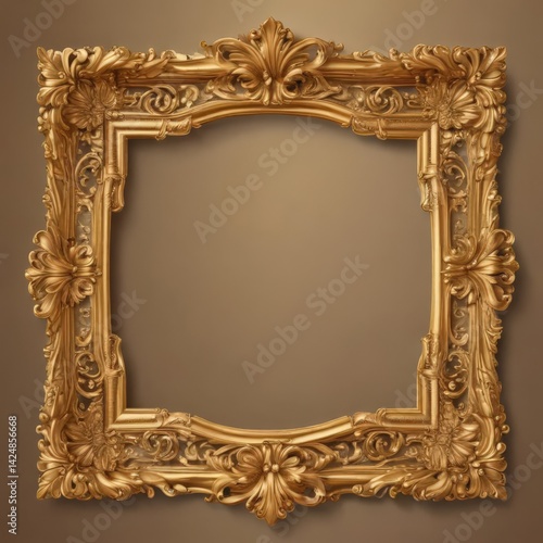 gold picture frame, antique gold frame, antique gold picture frame