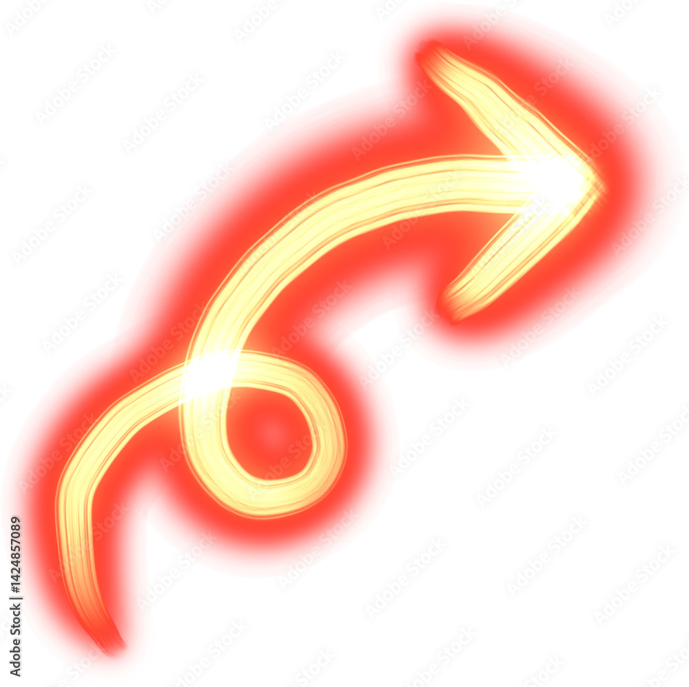 Obraz premium neon arrow