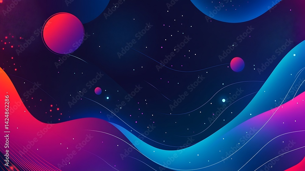 Cosmic Waves Abstract Background. Cosmic Waves Abstract Background.