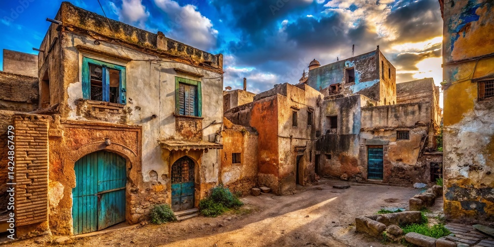 Obraz premium Exploring Rabat's Hidden Gems: Urban Exploration Photography in Morocco