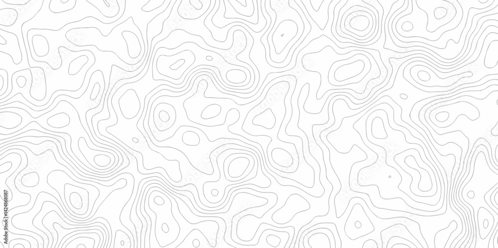 Abstract curve grid map and topo contour map on white background, Topographic contour lines. Seamless pattern with lines Topographic map. Geographic mountain relief diagram line wave carve design.
Abstract curve grid map and topo contour map on white background, Topographic contour lines. Seamless pattern with lines Topographic map. Geographic mountain relief diagram line wave carve design.