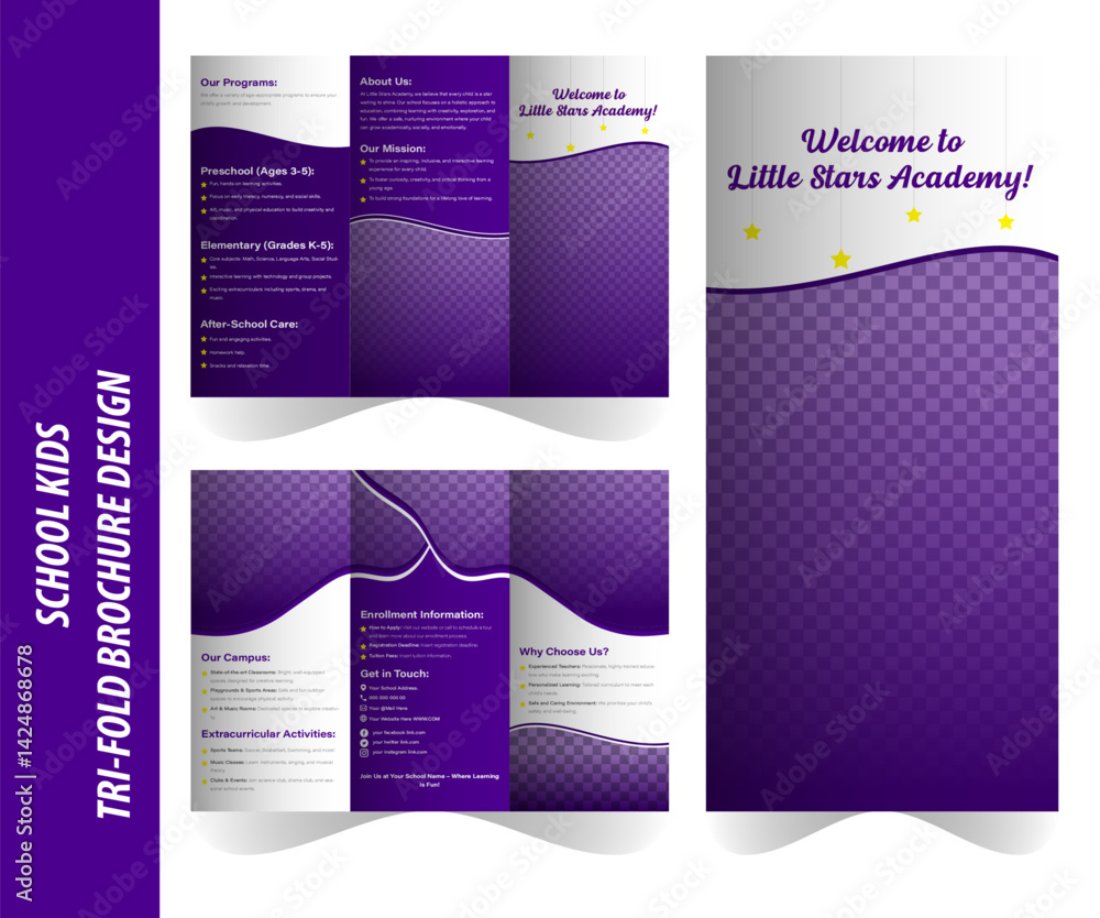 Modern minimalist creative and professional Trifold brochure design. Modern minimalist creative and professional Trifold brochure design.