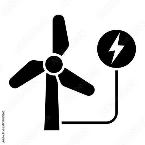 wind energy Solid icon