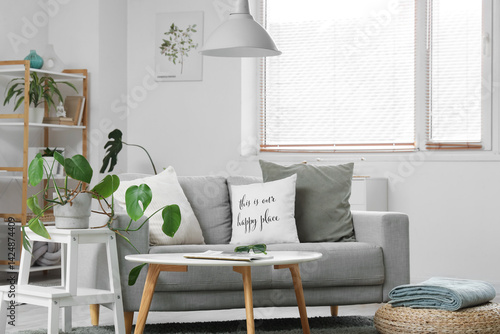 Interior of light living ro...