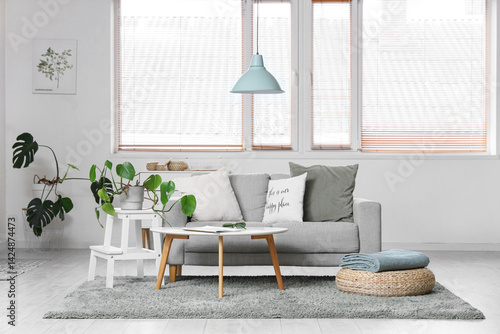 Interior of light living ro...