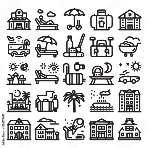 Wallpaper Mural real estate icons Torontodigital.ca