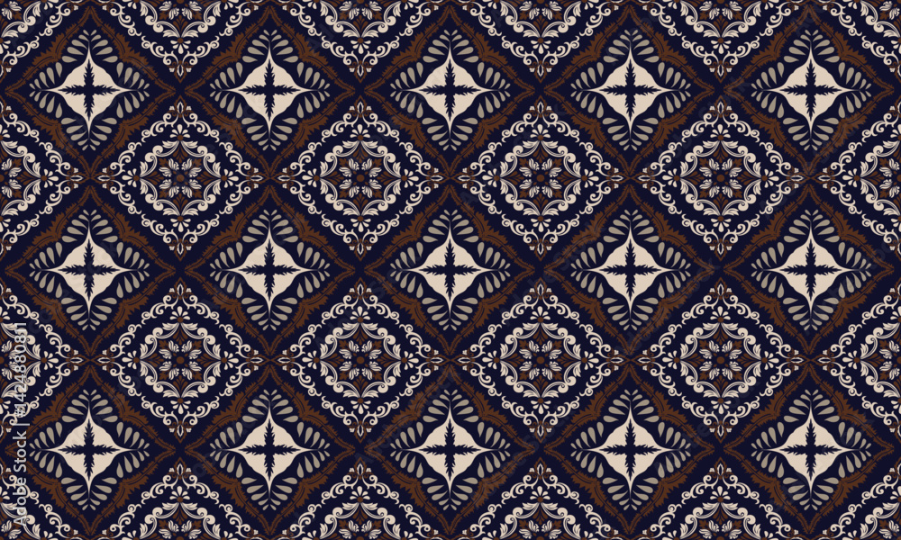 Brown damask wallpaper style baroque,Seamless vector background.Luxury elegan floral ornament,intricate vintage graphic pattern for fabric,wallpaper, carpet,rug.Ornate damask flower ornament. Brown damask wallpaper style baroque,Seamless vector background.Luxury elegan floral ornament,intricate vintage graphic pattern for fabric,wallpaper, carpet,rug.Ornate damask flower ornament.