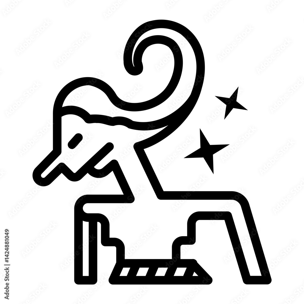 Fototapeta premium festival Line Icon