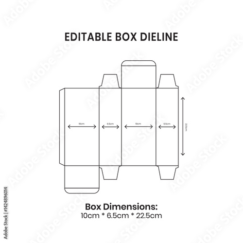 Dieline, Box Dieline, deiline packaging, box die line, editable die line