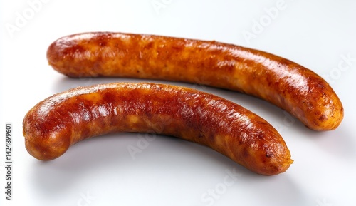 Grilled Sausages: Deliciously Cooked, Savory Meat, Perfect Summer BBQ Food, Juicy and Flavorful, Ready to Eat
