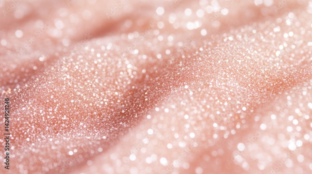 Fototapeta premium Sparkling glitter textures close-up digital art abstract soft lighting visual aesthetics