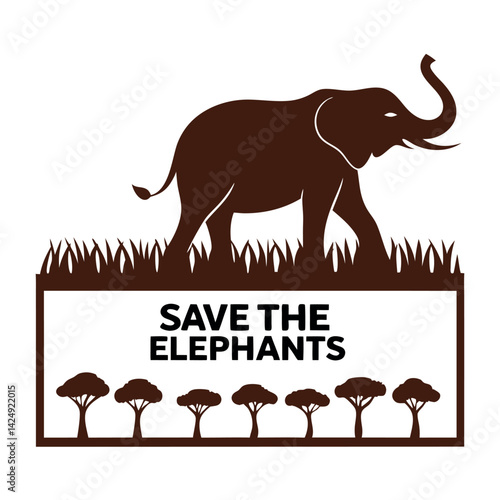 Save The Elephants African Wildlife Conservation T-Shirt.