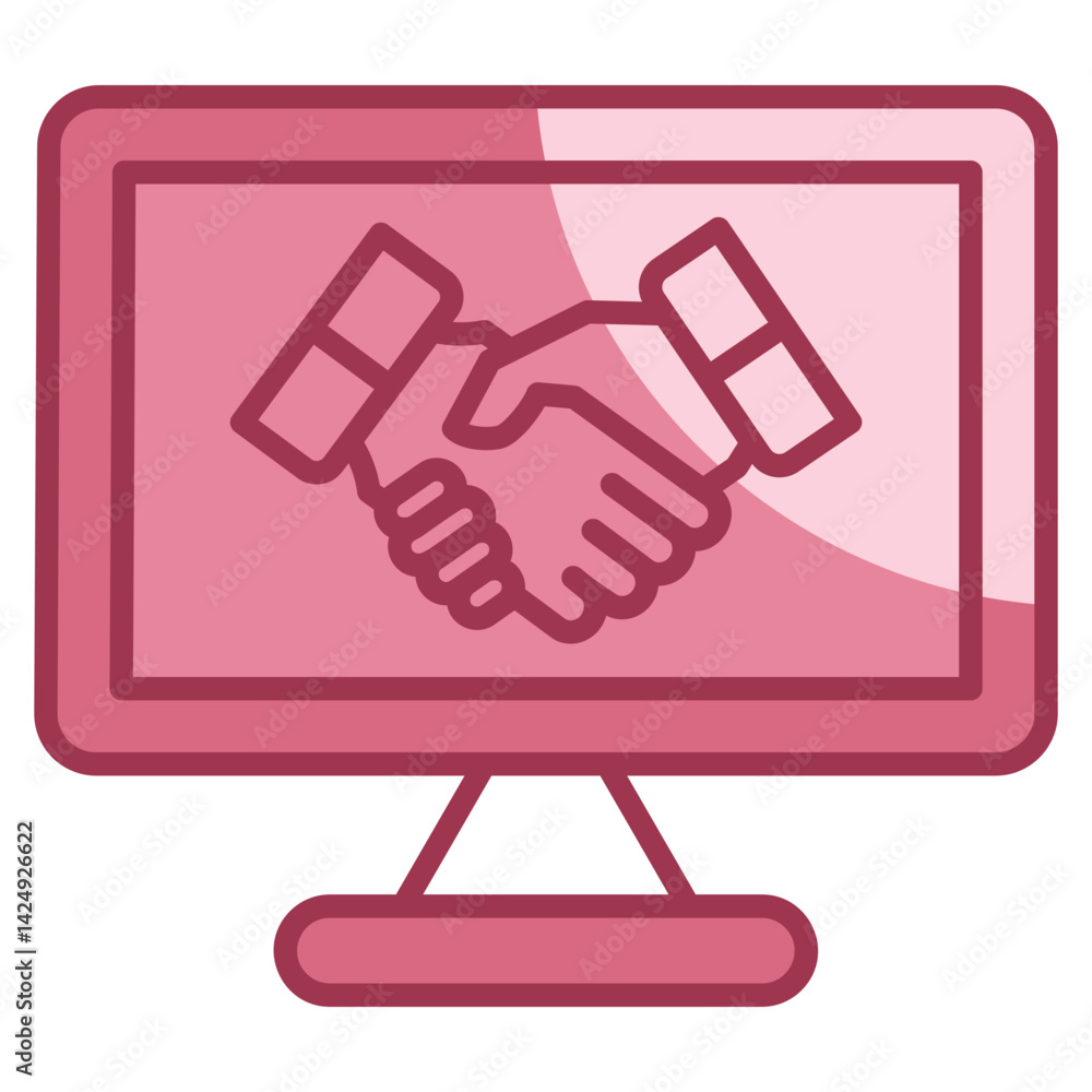 Online Collaboration Icon Element For Design Online Collaboration Icon Element For Design