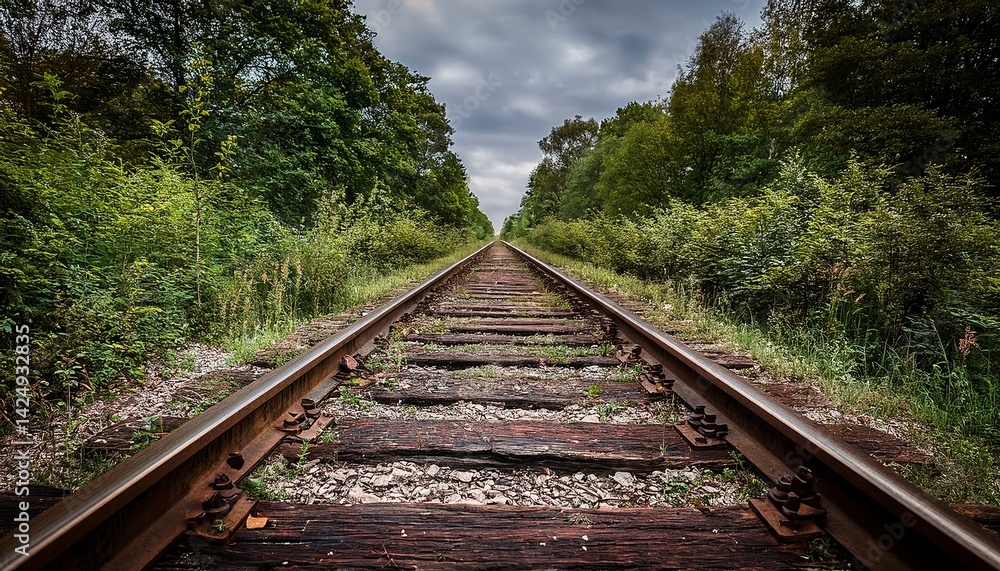 Forgotten Railway Tracks Rustic Industrial Forgotten Railway Tracks Rustic Industrial