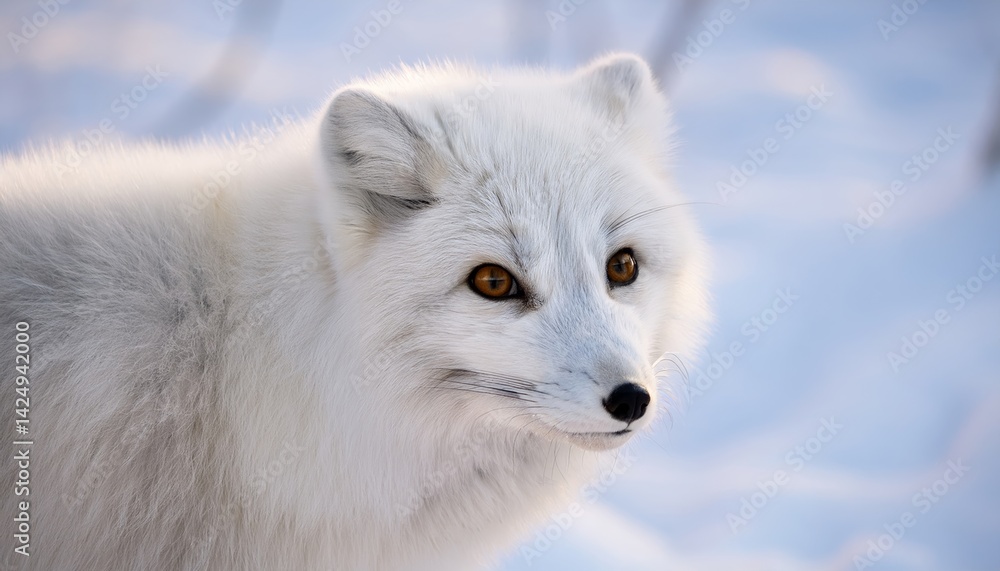 Fototapeta premium Arctic Fox Winter Portrait